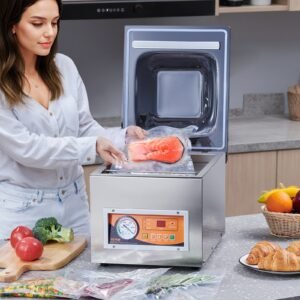Chamber Vacuum Sealer, 260W Sealing Power, Vacuum Packing Machine For Wet Foods, Meats, Marinades And More, Compact Size With 10.2' Sealing Length, Applied In Home Kitchen And Commercial Use - Image 6