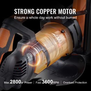 VEVOR Electric Concrete Saw, 16 In, 3200 W 15 A Motor Circular Saw Cutter With Max. 6 In Adjustable Cutting Depth, Wet Disk Saw Cutter Includes Water Line, Pump And Blade, For Stone, Brick - Image 8