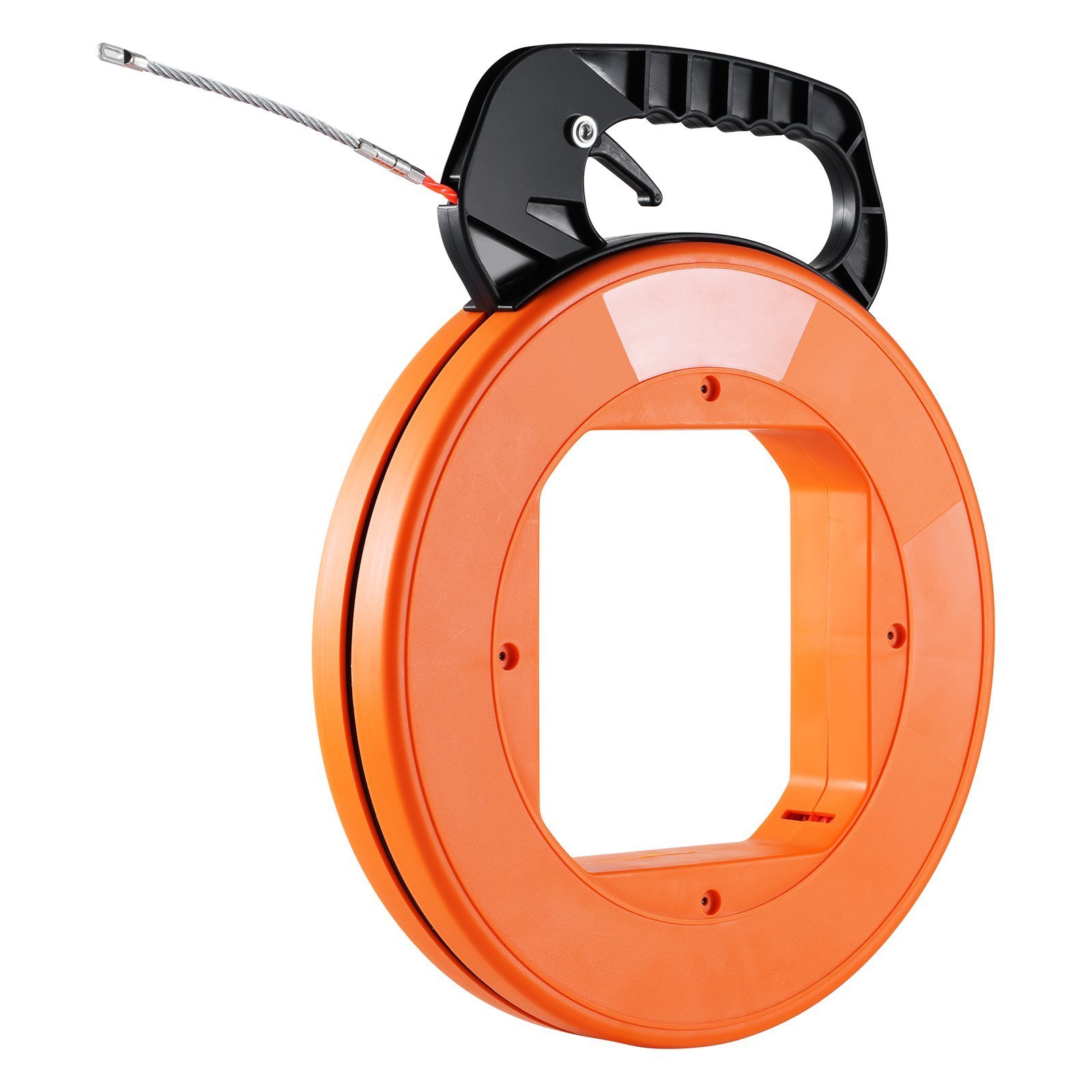 Fish Tape Wire Cable Line Puller 100 Ft 1/4 In PET With High Plastic Case - Image 1