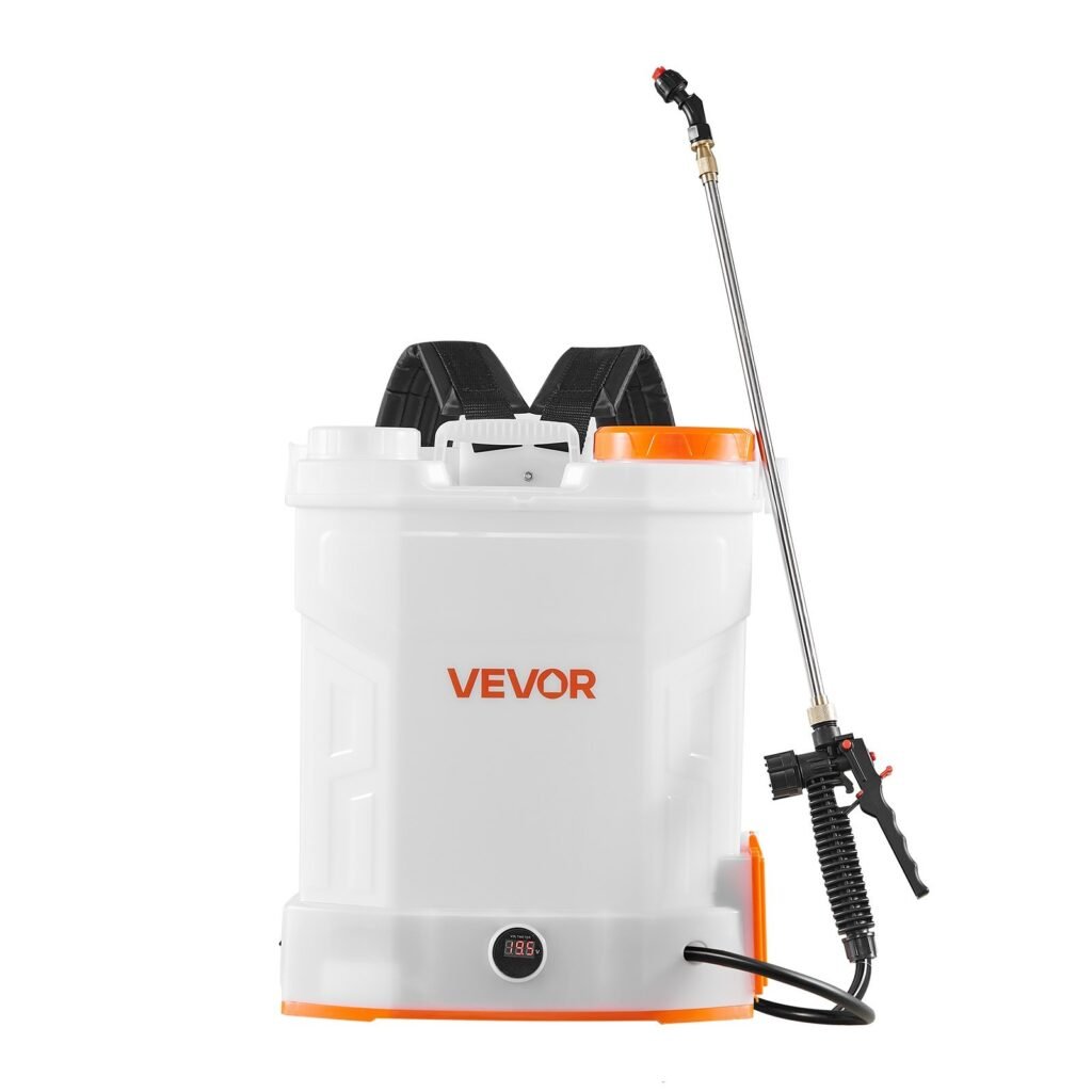 3.2 Gallon Battery Powered Backpack Sprayer 0-90 PSI 2H Runtime For Yard Lawn