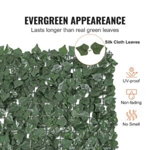 Ivy Privacy Fence, 96 X 72 In Artificial Green Wall Screen, Greenery Ivy Fence With Strengthened Joint, Faux Hedges Vine Leaf Decoration For Outdoor Garden, Yard, Balcony, Patio Decor - Image 5