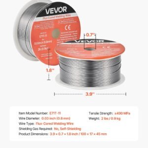 Flux Core MIG Welding Wire, E71T-11 0.03-inch 2 LBS, Gasless Mild Steel Welding Wire With Low Spatter For All Position Arc Welding, Self-Shielded For Outdoor Use - Image 6