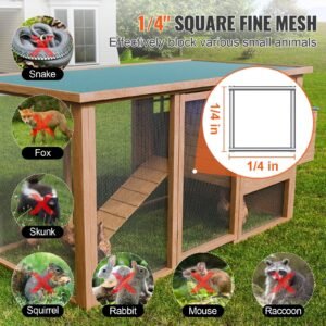 Hardware Cloth, 1'4 Inch 36in X 50 Ft 23 Gauge, Hot Dipped Galvanized Wire Mesh Roll, Chicken Wire Fencing, Wire Mesh For Rabbit Cages, Garden, Small Rodents - Image 6