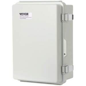 Outdoor Electrical Junction Box, 16.93 X 12.99 X 7.09 In, ABS Plastic Electrical Enclosure Box With Hinged Cover Stainless Steel Latch, IP67 Dustproof Waterproof For Outdoor Electrical Projects - Image 1