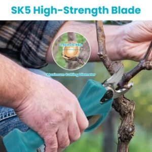 4-in-1 Pole Pruning Shears, Electric Pruning Shears & Pole Saws For Tree Trimming With 7 Adjustable Head Angles,Cordless Pole Shears And Battery Pole Saw With 2Pcs 3000mAh Rechargeable Batteries - Image 6