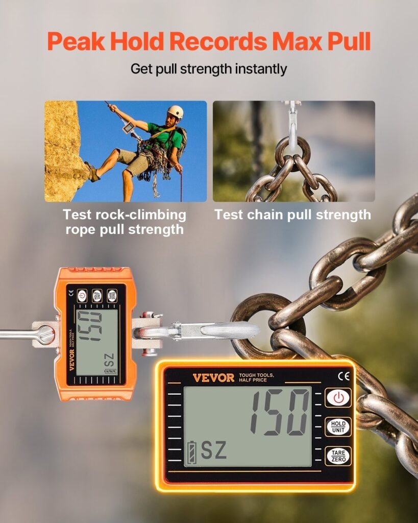 Digital Crane Scale Industrial Hanging Scale 2200 Lbs/1000 Kg Heavy Duty Scale