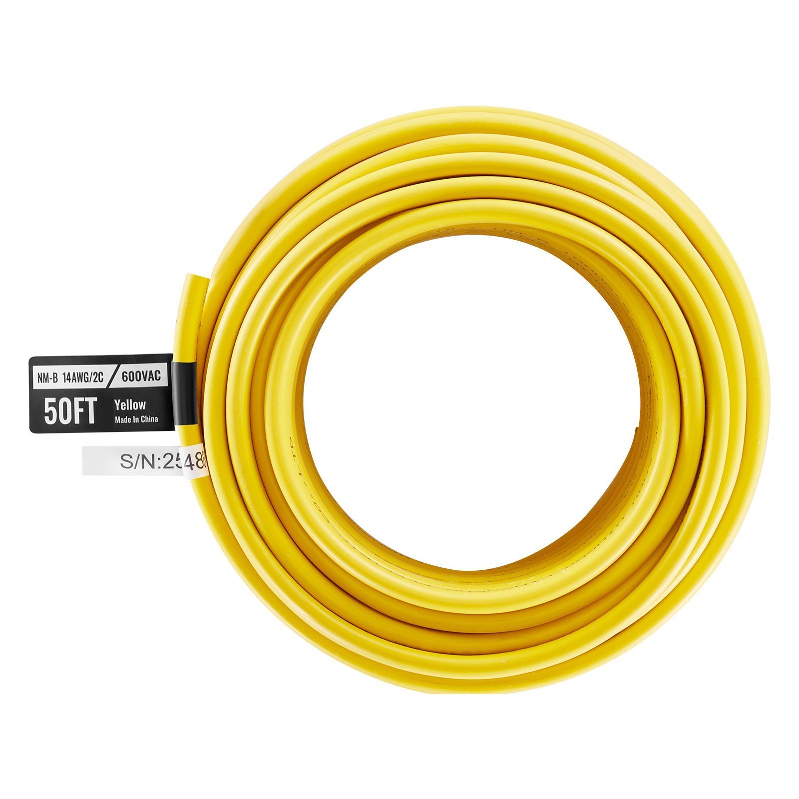NM-B Wire 14AWG'2C Copper Core Cable 50 Ft Electrical Wire With Ground - Image 1