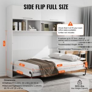 Murphy Bed Kit Queen Deluxe DIY Wall Bed Mechanical Hardware Kit Folding - Image 5