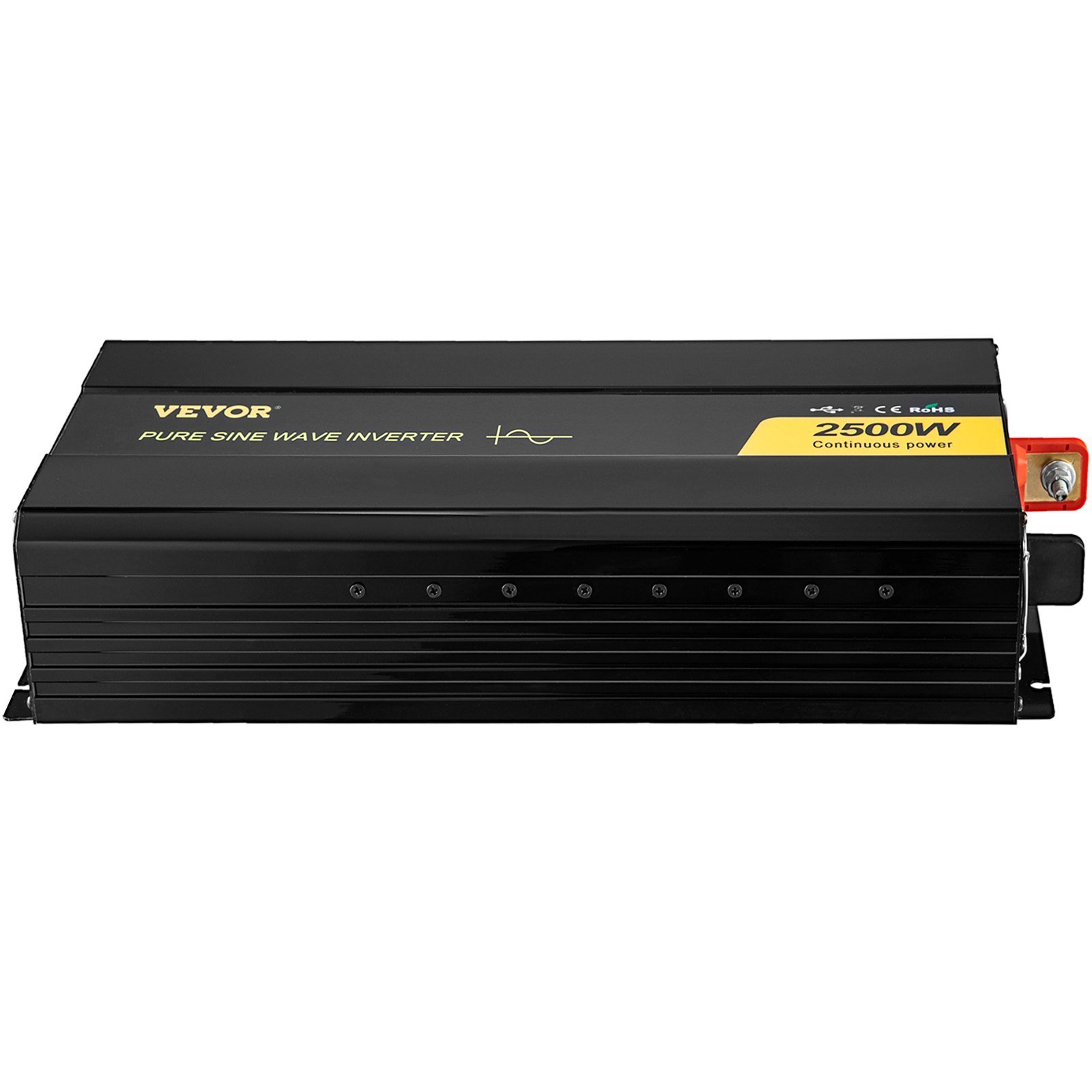 Pure Sine Wave Inverter, 2500 Watt Power Inverter, DC 12V To AC 120V Car Inverter, With USB Port, LCD Display, And Remote Controller Power Converter, For RV Truck Car Solar System Travel Camping - Image 1