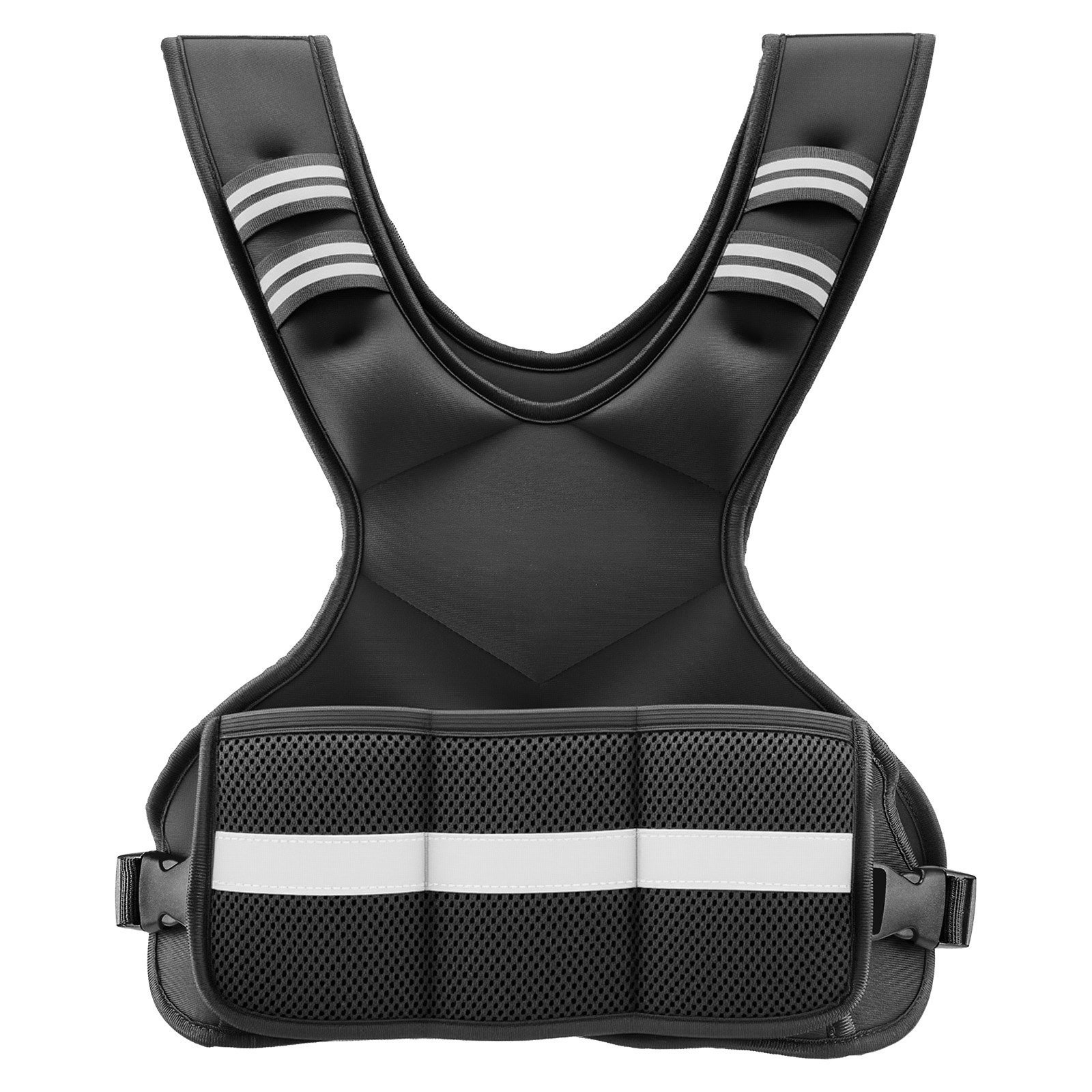 Adjustable Weighted Vest, 4-10 Lbs Comfortable X-Shape Body Weight Vest Set With 6 Weight Packs And Reflective Stripe, For Men Women, Workout Equipment For Strength Training Running Jogging - Image 1