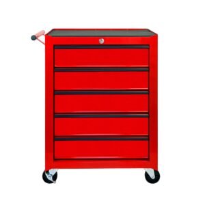 Excelo 5 Drawer Rolling Tool Chest, Ball Bearing Slides, Steel Storage For Garage And Workshop - Image 1