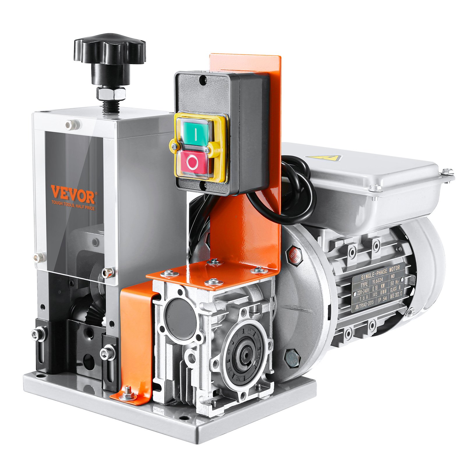 VEVOR Automatic Wire Stripping Machine,  Electric Motorized Cable Stripper, 180 W, 60 Ft Min Wire Peeler With Visible Stripping Depth Reference, For Scrap Copper Recycling - Image 11