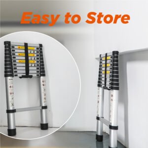 Aluminum Telescoping Ladder For Outdoor Work - Image 9