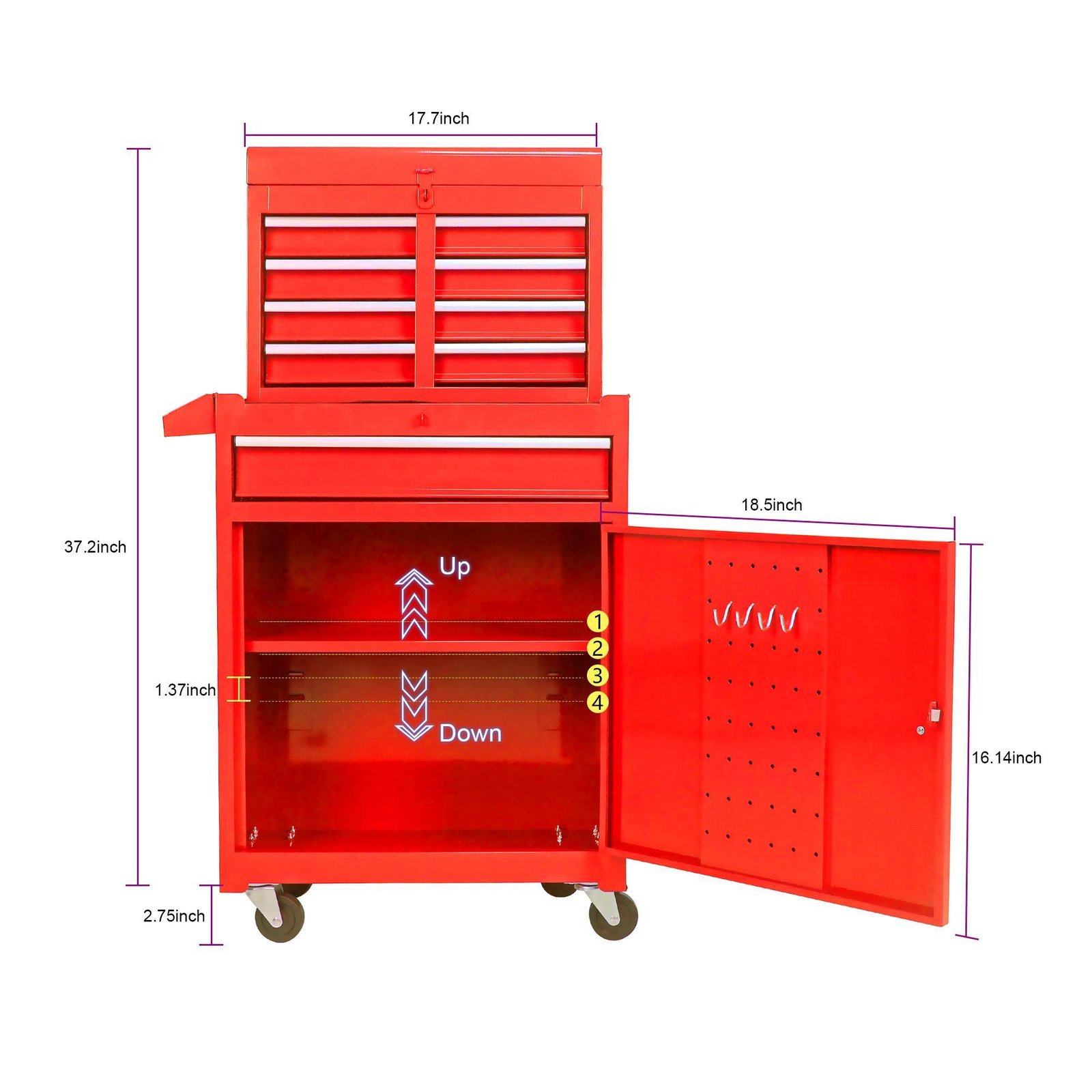 Removable 5-drawer Tool Box - Image 2