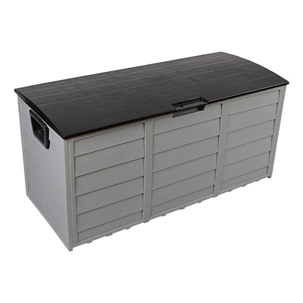 75gal 130lb Black Lid Plastic Patio Storage Box