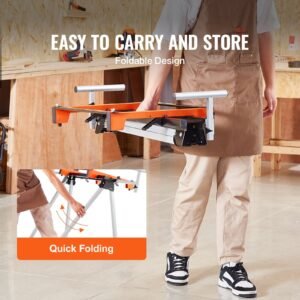 Miter Saw Stand 300lbs Load Capacity Steel Collapsible Stand For Miter Saw - Image 2