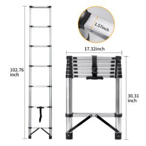 8.56 Feet Compact Telescoping Ladder - Image 2