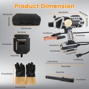 1Set 110V 120Amp Welding Machine 4600W Portable Welder Gun Hand Held Welding Machine Electric Stick Welder With 20 To 120Amp Output IGBT Inverter - Image 8