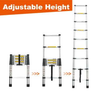 Aluminum Telescoping Ladder For Outdoor Work - Image 11