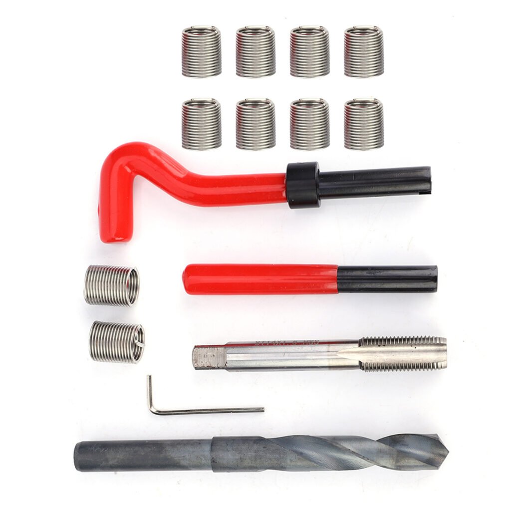15 Pcs Thread Inserts M14x1.5 Female Thread Repairing Accessory Assortment Kit