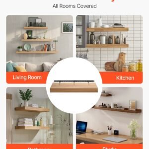 1 Pack Shelf Bracket 34 Inch / 863.6 Mm Heavy Duty Floating Shelf Bracket - Image 3