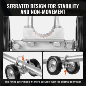 Sliding Gate Kit 6” Adjustable Heavy Duty Rolling Hardware 600 Lbs Load - Image 5