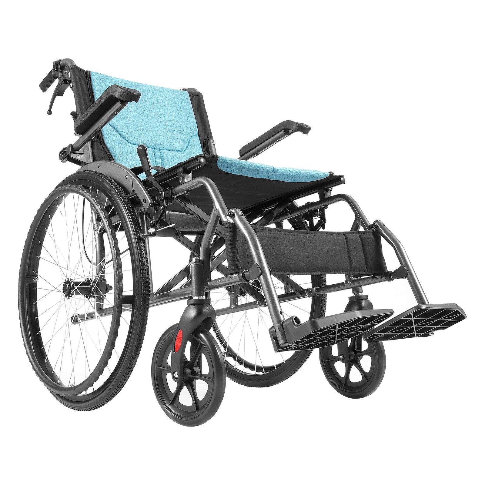 Wheelchair Aluminum Alloy Ultra-Lightweight 18-In Wide Seat 250lbs - Image 1
