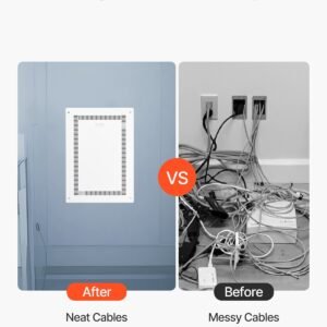 Structured Media Enclosure 20 In Recessed In-Wall TV Media Box With Cover - Image 3