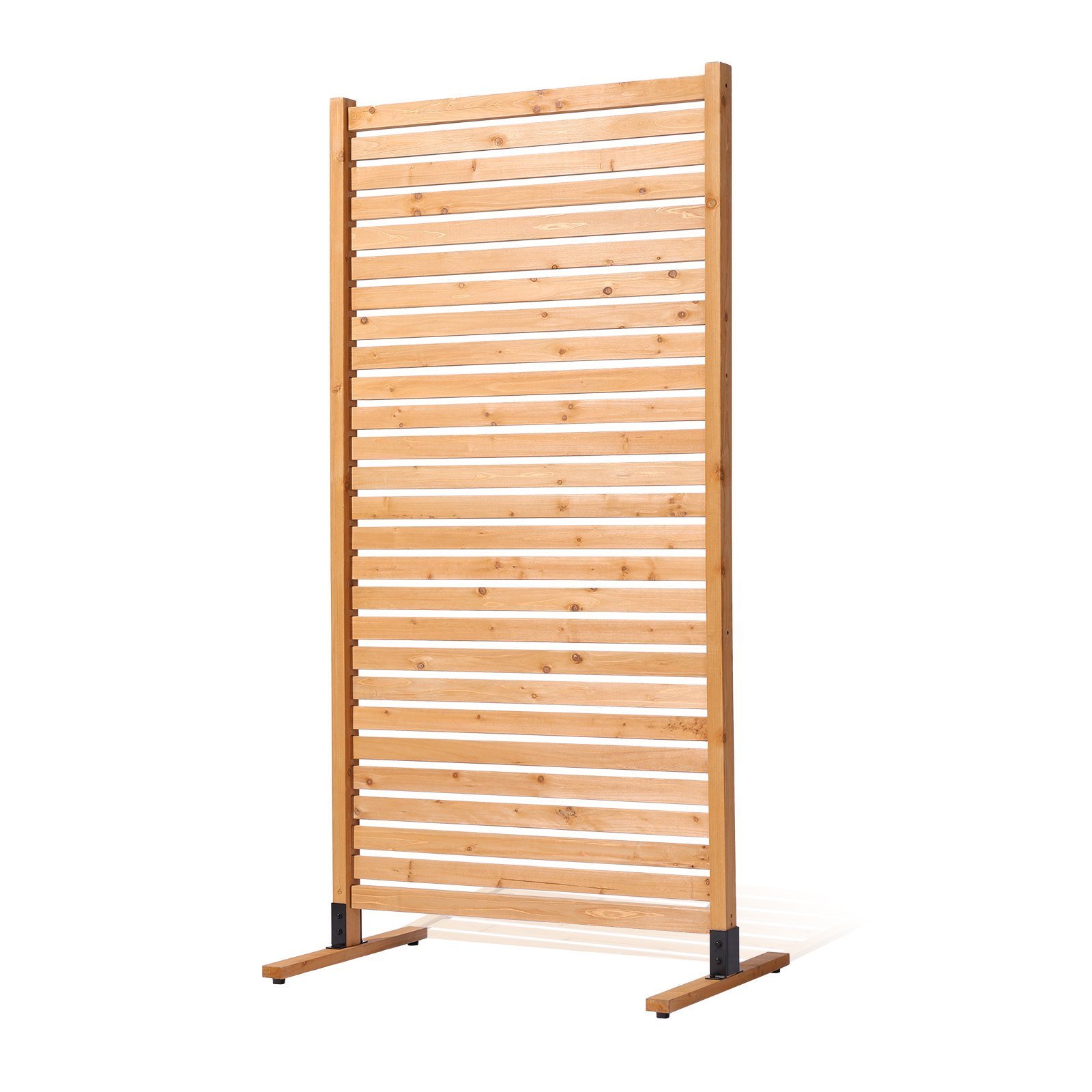 Wooden Privacy Screen 36' X 76' Freestanding Outdoor Privacy Screen For Patio - Image 1