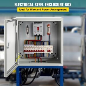 NEMA Steel Enclosure, 20 X 20 X 6'' NEMA 4X Steel Electrical Box, IP66 Waterproof & Dustproof, Outdoor/Indoor Electrical Junction Box, With Mounting Plate - Image 2