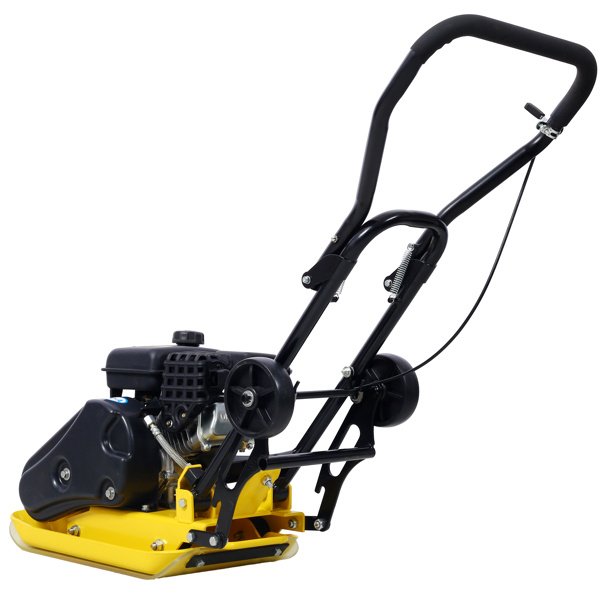 2.5HP Flatbed Compactor 79.7cc 8200N Construction Concrete Compactor Power Paver 19.3 X 12.6-inch Flatbed, In Compliance With EPA Standards