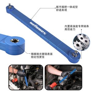 Offset Extension Wrench, Impact Grade Square Drive Adapters For Hard To Reach Fasteners In Tight Spaces 3 Piece Set - Image 8