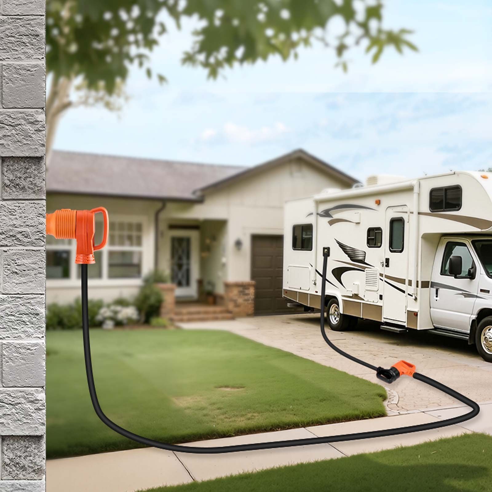 100 FT 50A RV Extension Cord STW 6/3 +8/1 Gauge Wire NEMA 14-50P NEMA 14-50R ETL - Image 6