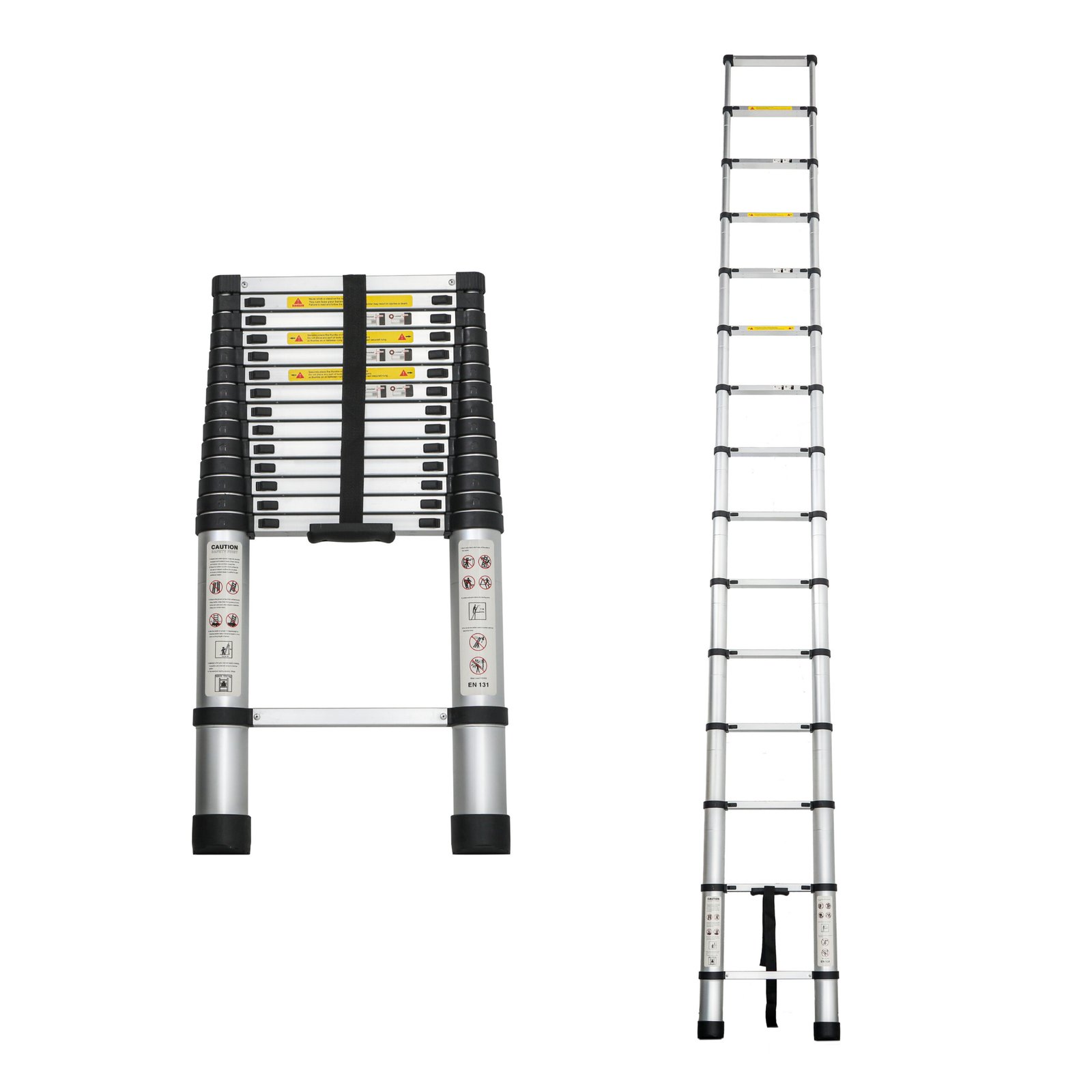 Aluminum Telescoping Ladder For Outdoor Work - Image 2