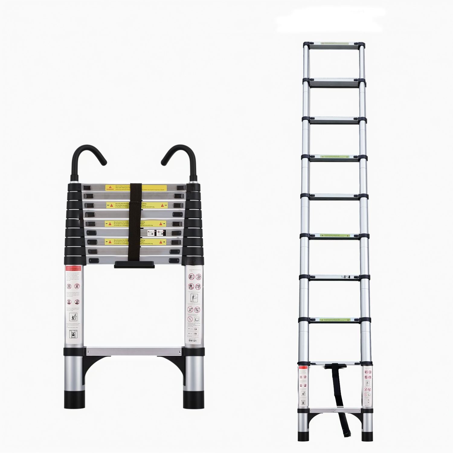 Aluminum Telescopic Ladder With Adjustable Height And Easy Storage - Image 10