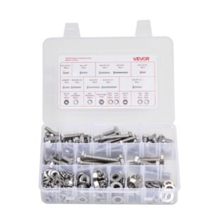 246 Pcs Bolts Nuts Assortment Kit Imperial Stainless Steel For Furniture - Image 1