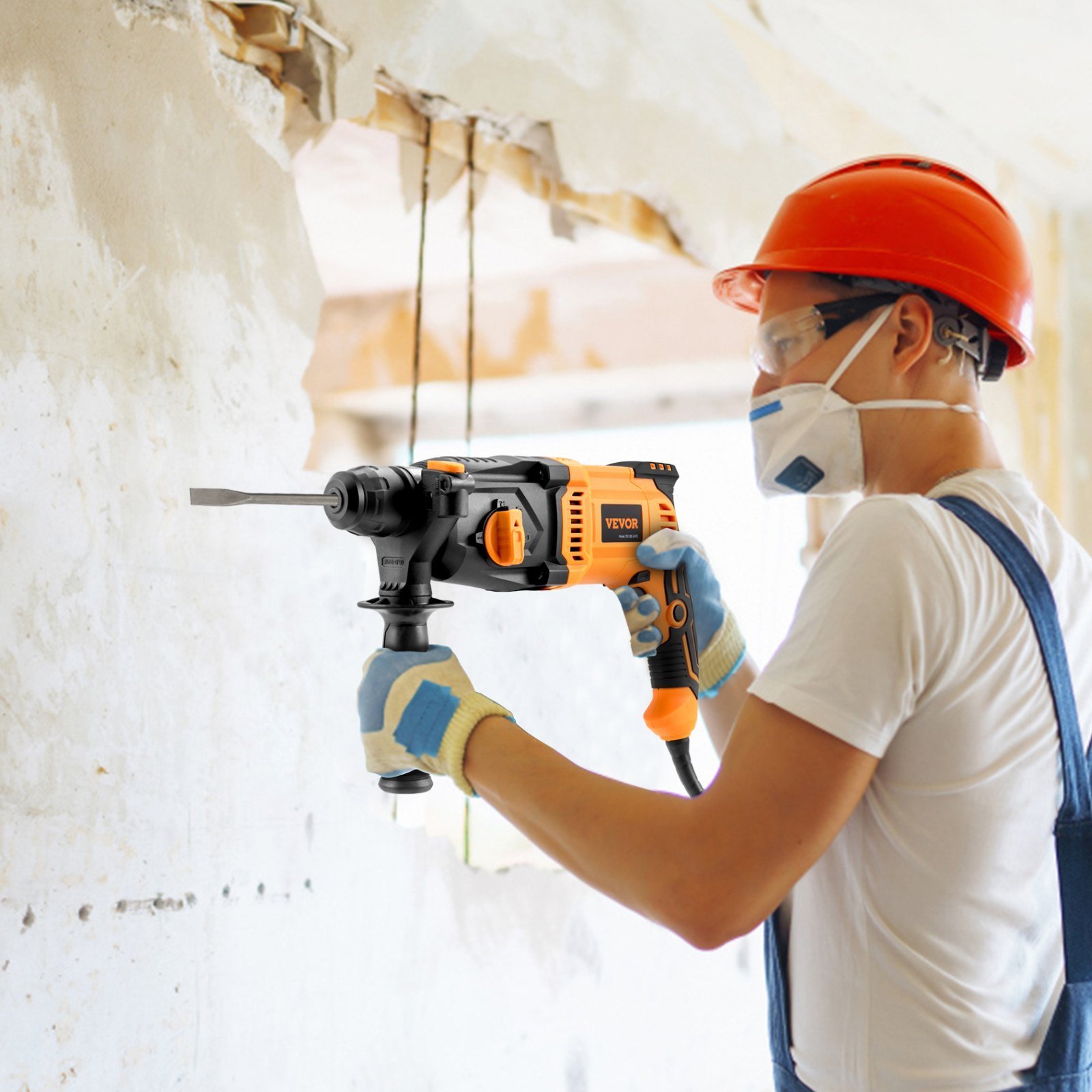 Rotary Hammer Drill Corded Drills 1' 4 Modes SDS-Plus Chipping Hammers - Image 4