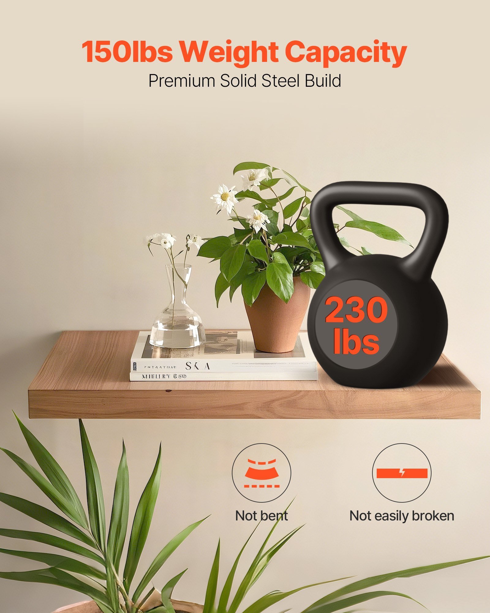 1 Pack Shelf Bracket 43 Inch / 1092.2 Mm Heavy Duty Floating Shelf Bracket - Image 5
