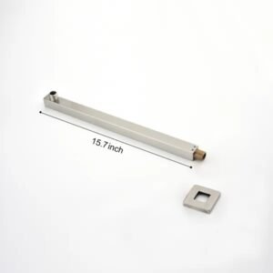 Shower Arm With Flange, 1/2 NPT Tapered Threads, Rain Shower Head Arm, Wall Mount Shower Extension Arm - Image 3