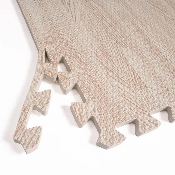 8-Piece Interlocking Wood Grain Foam Mat, Non-Slip And Wear-Resistant Floor Mat, Soft And Cushioning, Suitable For Living Rooms, Bedrooms/Children's Rooms