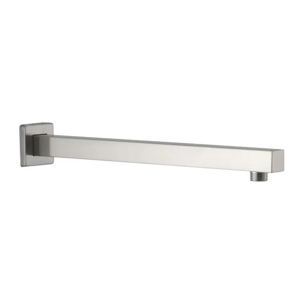 Shower Arm With Flange, 1/2 NPT Tapered Threads, Rain Shower Head Arm, Wall Mount Shower Extension Arm