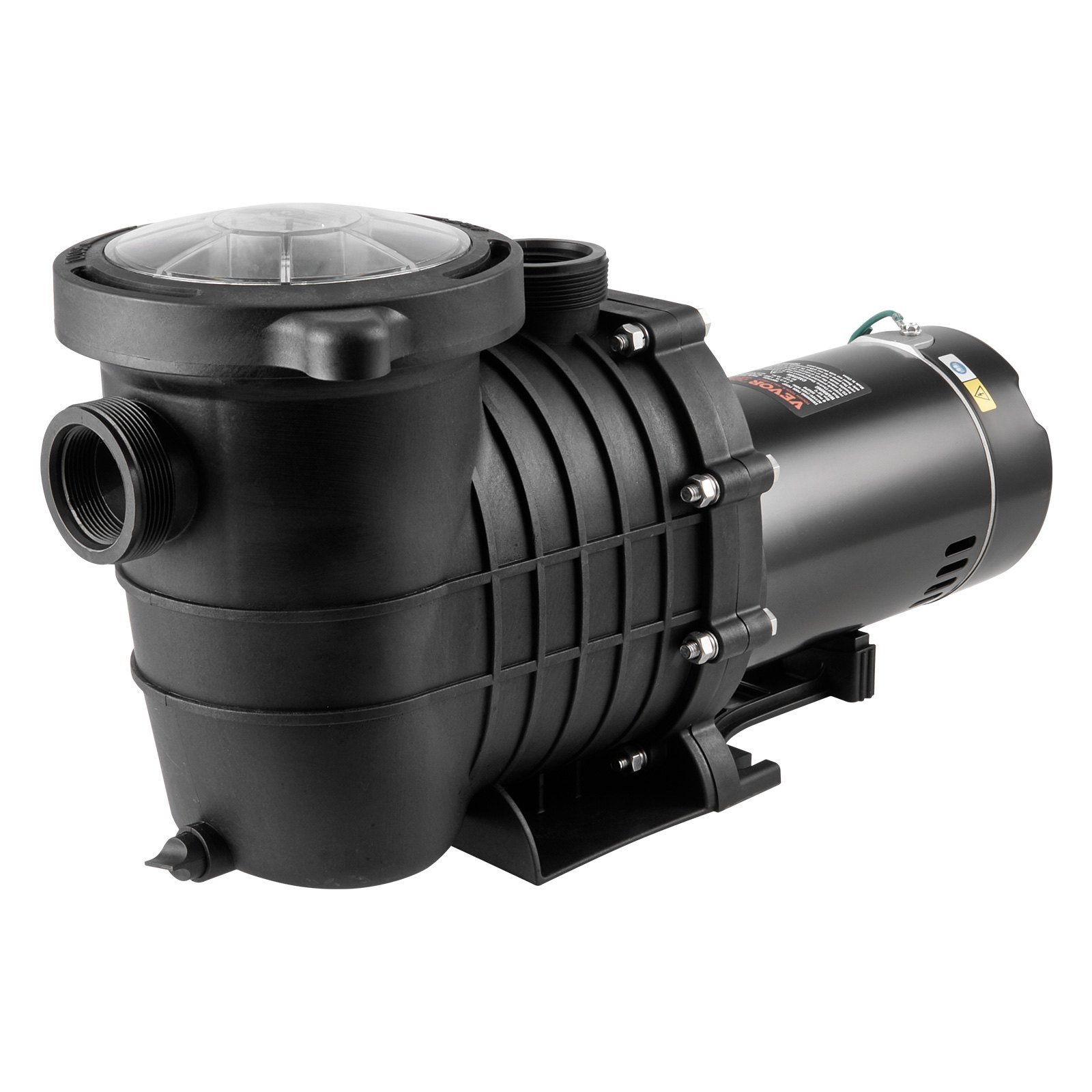 Above Ground Pool Pump, 1HP, 80 GPM Max. Flow Single Speed Swimming Pool Pump, 110V/240V 3450RPM 34.4ft Max. Head Pool Pump With Filter Basket, For Above Ground Pools Hot Tubs Spas - Image 1