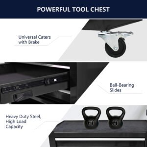Metal Wheelie Tool Cart - Image 3