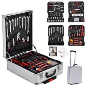 799pcs Aluminum Trolley Case Tool Set Silver - Image 4
