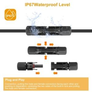 10 Pairs Solar Panel Connectors Solar Wire Adapter Male/Female IP67 Waterproof Connector - Image 5