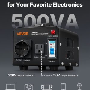 Voltage Converter Transformer 500VA Step Up/Down 110V To 220V/220V To 110V - Image 2