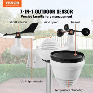 7-in-1 Wi-Fi Weather Station 7 In TFT Display Wireless Outdoor Sensor - Image 2