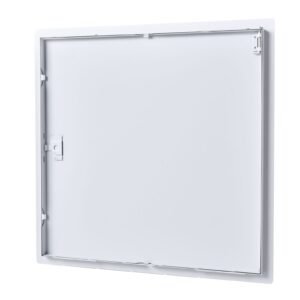 Access Panel For Drywall, 19.2 X 19.2 In Galvanized Steel Access Door, Easy Install Hinged Service Panel With Screwdriver Latch, For Ceiling Plumbing Electrical, 18.4 X 18.4 In Cutout Size White - Image 6