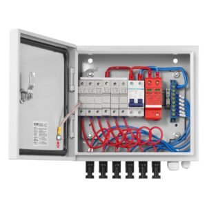 Solar PV Combiner Box 6 String 15A For Solar Panel System Steel Case IP65 - Image 1