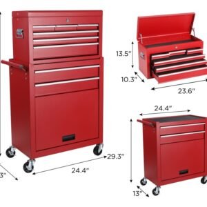 8 DRAWERS TOOL CABINET COMBO - Image 4